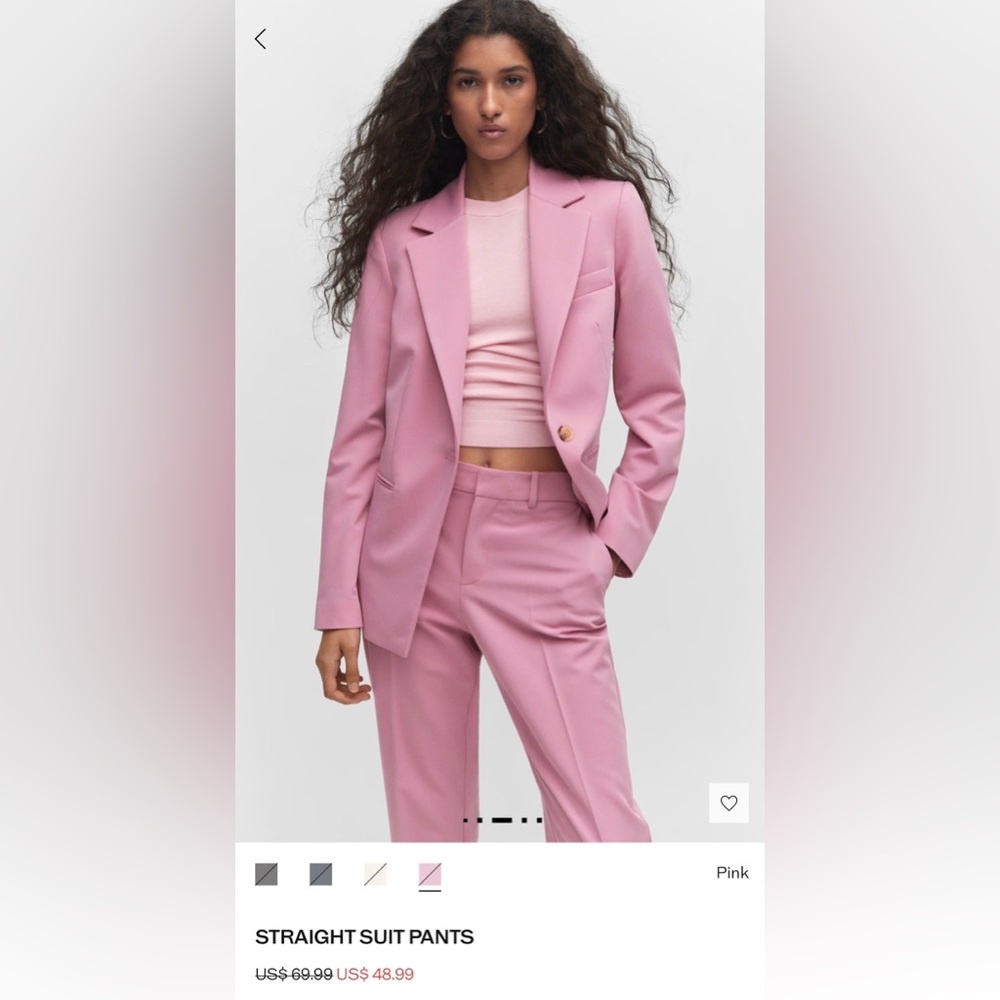 NWT Mango Pink Suit set - Picture 2 of 8